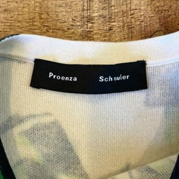 Proenza Schouler Tropical Knit Shell Retail $590 Sleeveless Medium Wool Silk - Picture 5 of 10